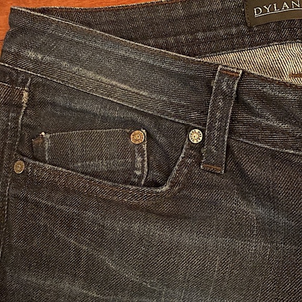 Dylan George Cara Low Rise Skinny Blue SZ 28  Designer Y2K Style Denim Jeans - Picture 4 of 10